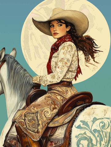 Cowgirl Roxie Folk Art
