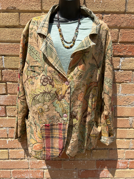 Reversible Floral/Flannel Jacket