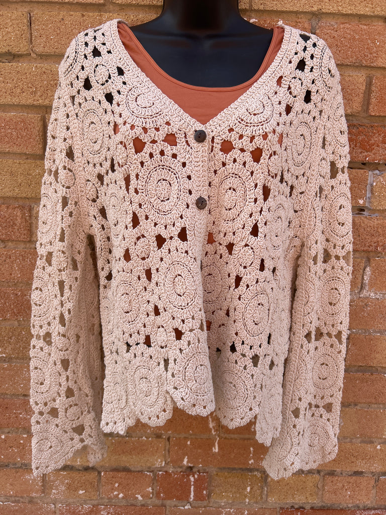 CROCHET CIRCLE CARDIGAN