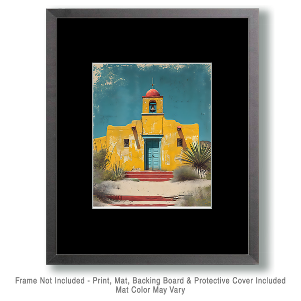 Mowbi - Vintage Southwest New Mexico Prickly Pear Cactus 8"x10" Art Print