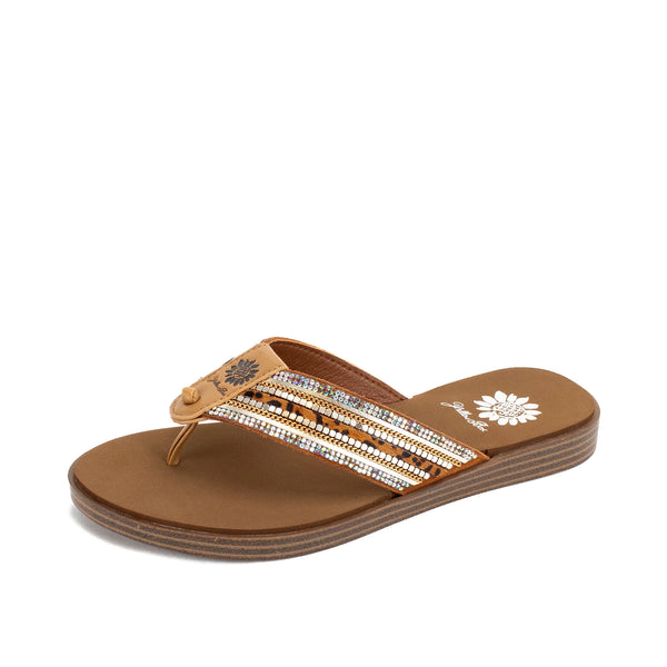 Datha Tan Flip Flop Sandal