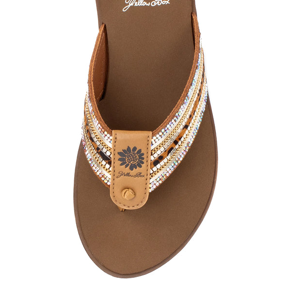 Datha Tan Flip Flop Sandal