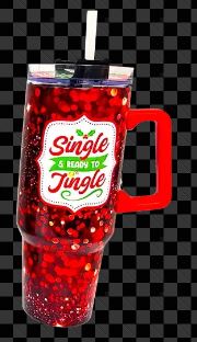 Holiday Insulated 40 oz Cup with Handle Christmas Assortment