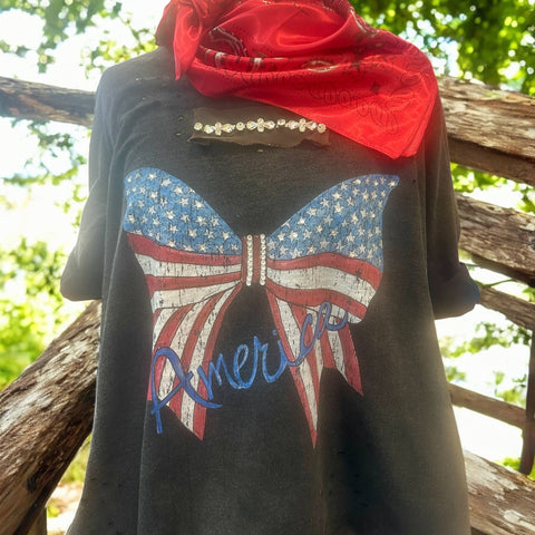 AMERICA Ribbon Shirt