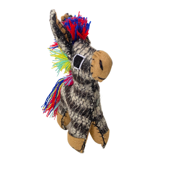 Lumily - Tomi the Donkey: Repurposed Wool Boho Decor - Mexico