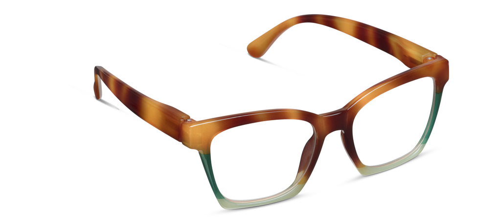Birdie (Blue Light): Blonde Tortoise Colorblock/ 1.75
