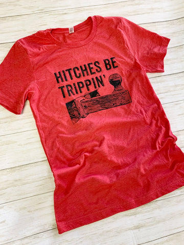 Hitches Be Trippin' trailer hitch RED