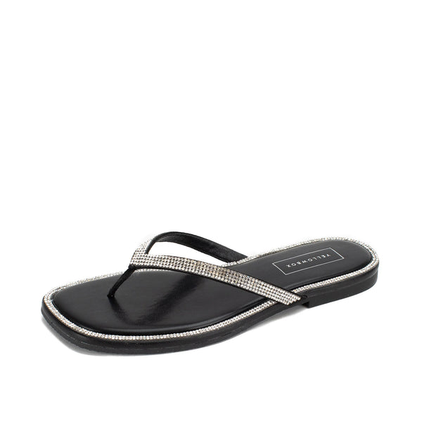 Danaya Black Flip Flop Sandal