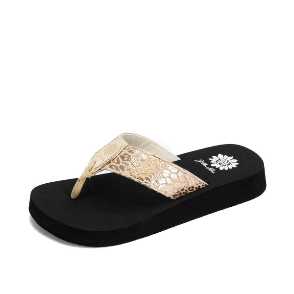 Ferrara Light Gold Flip Flop