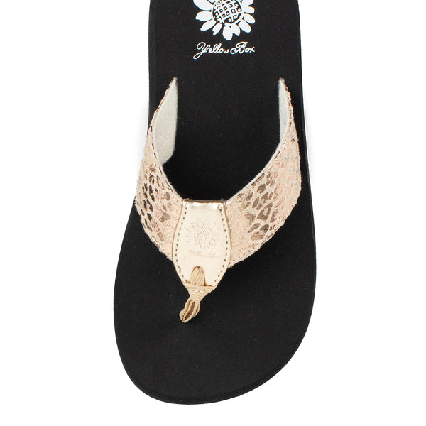 Ferrara Light Gold Flip Flop