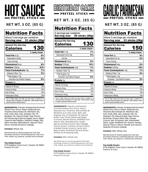 Pop Daddy Snacks - Snowy and Salty Holiday Tin