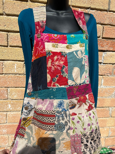 PATCHWORK OVERALLS
