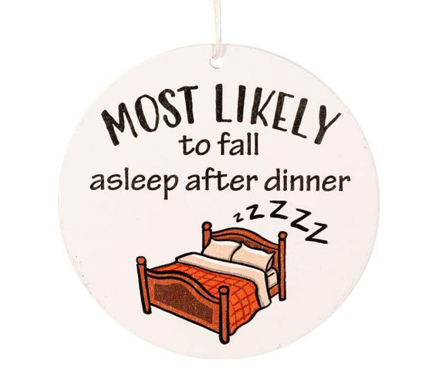 Fall Hanging Decor Wood "Most Likely to" Asst of 10