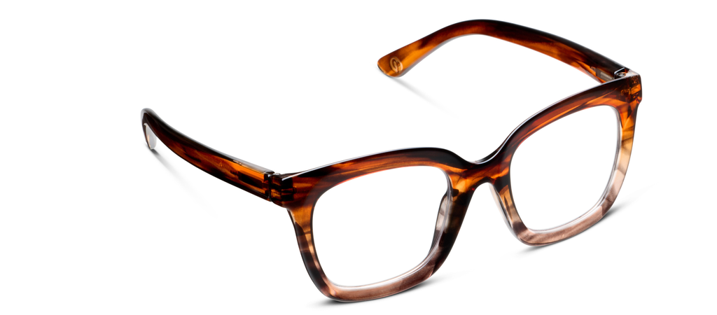 Cleo (Blue Light): Brown Ombre Horn /1.50