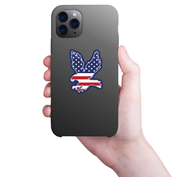 RetroPlanet - American Flag Eagle USA Patriotic Mini Sticker