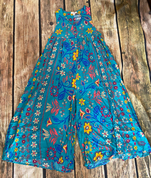 SLEEVELESS PRINTED ROMPER/JUMPSUIT PANTS