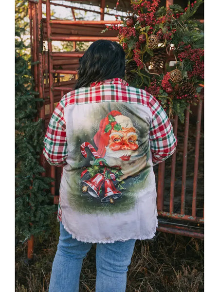 Santa Silk Back Flannel