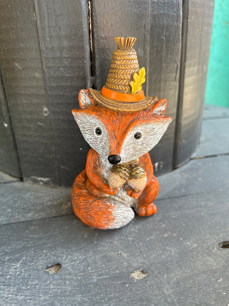 TABLE DECOR RESIN FOX/OWL 5"H