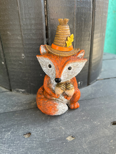 TABLE DECOR RESIN FOX/OWL 5"H