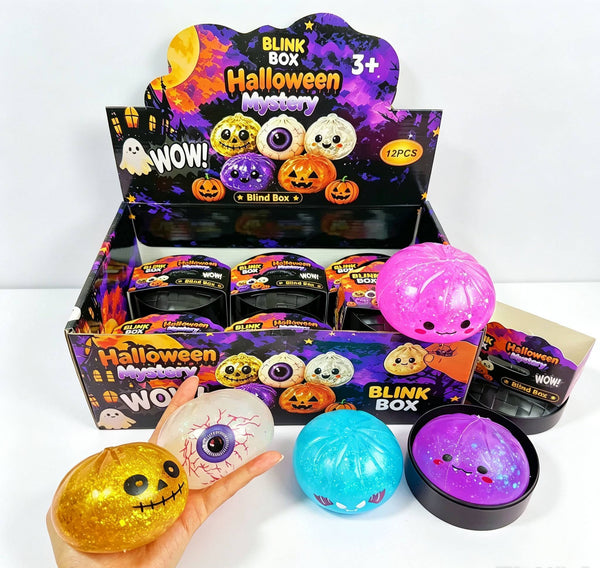 Halloween Glitter Jelly Bun Squishy Blind Box