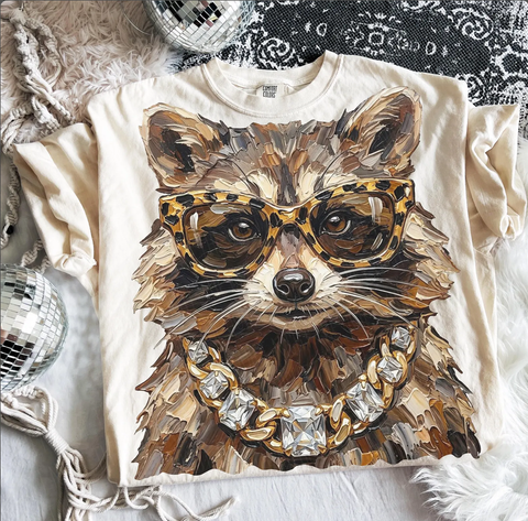 Glam Raccoon - Boujee Tee