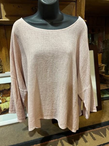 Gauze 3/4 Sleeve Top (6 COLORS)