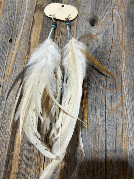 Handcrafted Layered Feather Earring