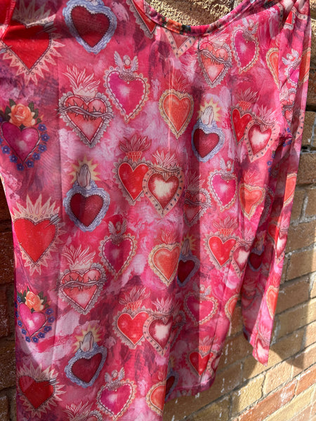 HEART MESH TOP