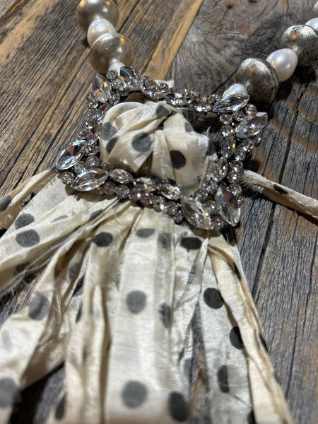 Polka Dot Pearl Necklace