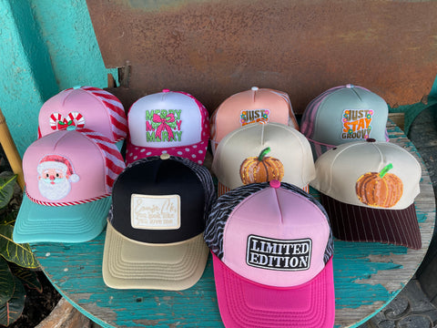 Holiday Ball Caps -10 designs