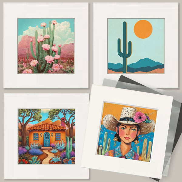 Grunge Desert Flora 8″x10″ Artwork