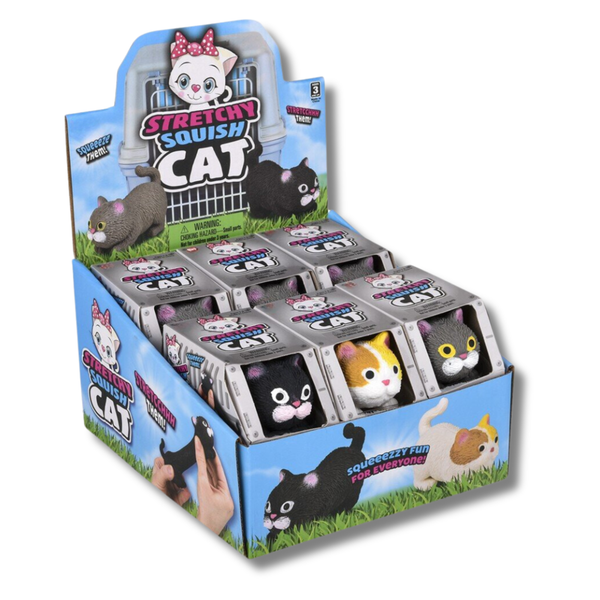 Cat Squishy Stretchy Fidget Kids Toy- Assorted