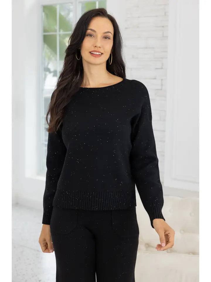 Starlight shimmer knit top