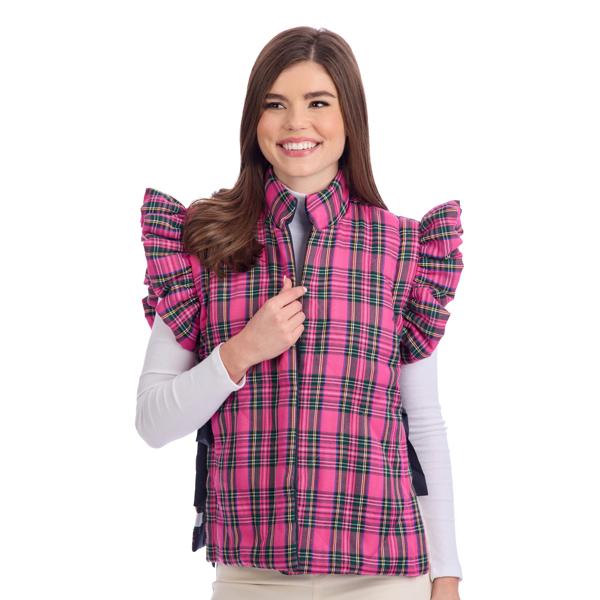 Jefferies Plaid Quilted Vests- 2 Colors
