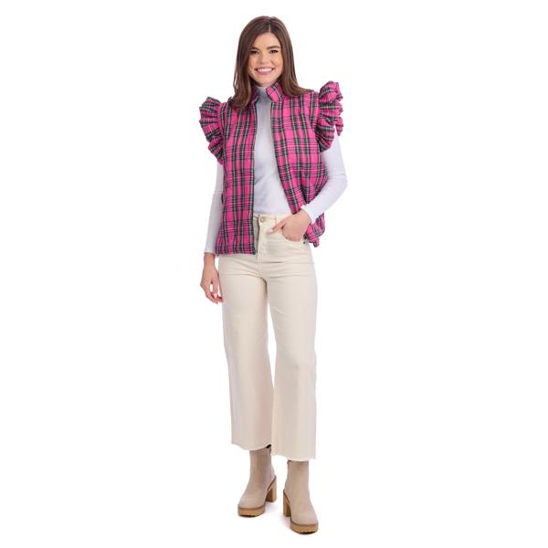 Jefferies Plaid Quilted Vests- 2 Colors