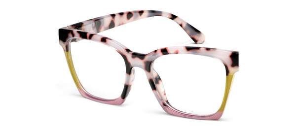 Peepers - Birdie (Blue Light): Blonde Tortoise Colorblock / Reading / 3.00