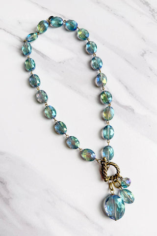 Dylan Designs - Carolina Necklace: Aqua