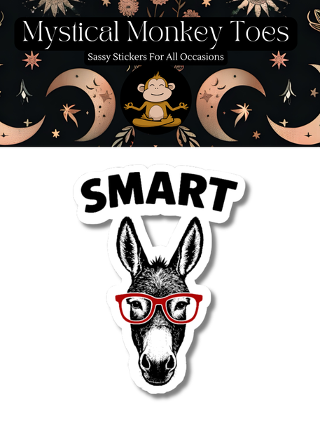 Funny Smart Ass Vinyl Sticker