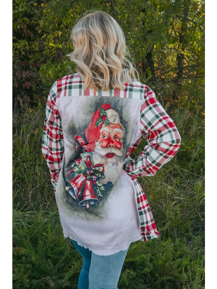Santa Silk Back Flannel