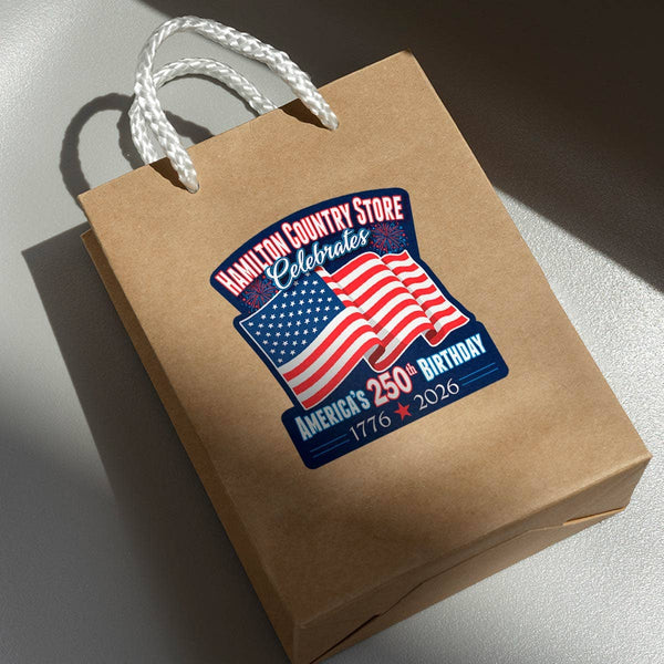 RetroPlanet - USA 1776 Flag Celebrate 250 Years Patriotic Die Cut Sticker