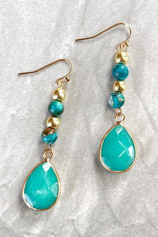 Dylan Designs - Maggie Earrings Turq