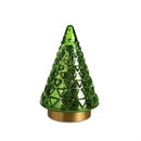 SHADES OF EMERALD LED TABLE DECOR GLASS TREE 3 STYLES