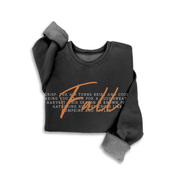 FALL MINERAL SWEATSHIRTSh