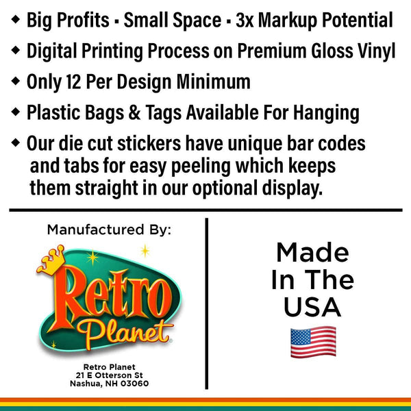 RetroPlanet - USA 1776 Liberty 2026, 250 Years of Freedom Die Cut Sticker