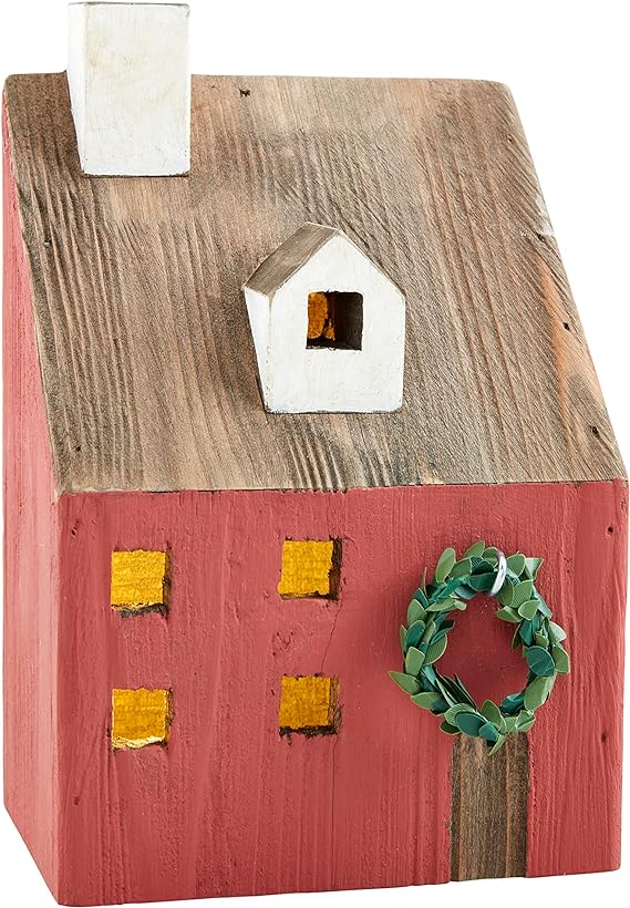 Single Red Christmas House