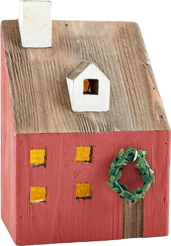 Single Red Christmas House