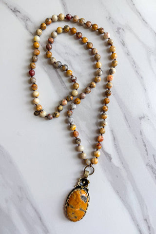 Dylan Designs - Florette Necklace-Crazy Agate