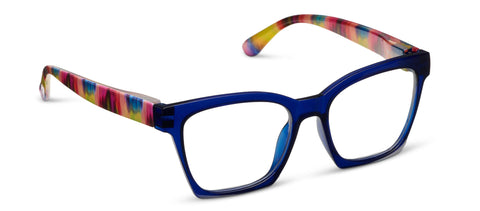 Peepers - Maisie (Blue Light): Blue/Ikat / Reading / 1.50