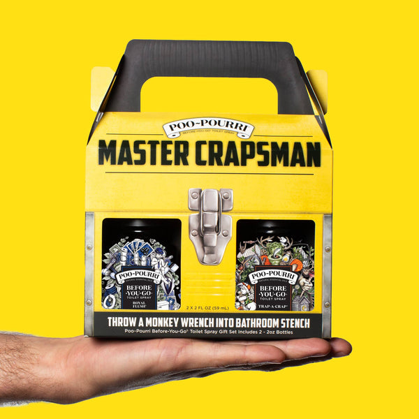 ~Pourri - Poo~Pourri Master Crapsman Gift Set 2 pack 2 oz: Royal Flush + Trap-A-Crap