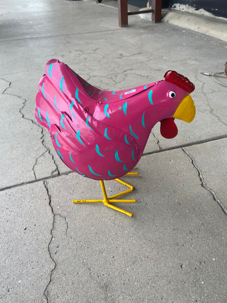 Small Metal Chickens 13"